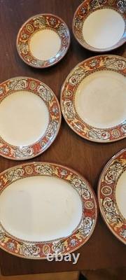 Antique 1867 MINTON England FLORENTINE Pattern China Set of 11 Plates and more