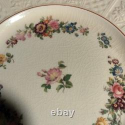 Antique 1891 Coalport England Kings Ware Salad Plates Set Of 4 Floral Pattern
