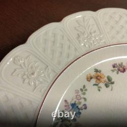 Antique 1891 Coalport England Kings Ware Salad Plates Set Of 4 Floral Pattern