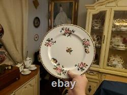 Antique 1905-1920 Aynsley England Bone China Set of 9 Dinner Plates 10.25
