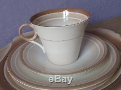 Antique 1910's England bone china tea cup teacup saucer cake plate trio set