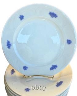 Antique Adderley England Chelsea Blue 75-Piece Bone China Set, 1930s. Raised