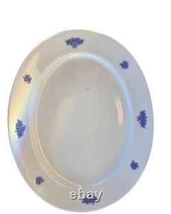 Antique Adderley England Chelsea Blue 75-Piece Bone China Set, 1930s. Raised