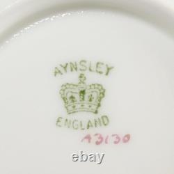 Antique Aynsley England Bone China Cobalt Gold Demitasse Cups Set of 6 Vintage