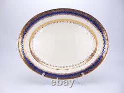 Antique Bishop England Bone China Charger Plates Serving Platters Set of 5 Blue