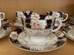 Antique Blyth Porcelain Co. Ltd Diamond China Tea Set Imari Style 21 Pieces