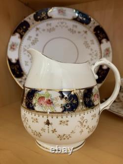 Antique Blyth Porcelain Co. Ltd Diamond China Tea Set Imari Style 21 Pieces