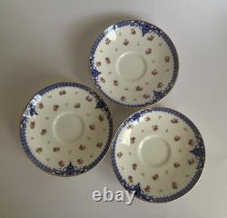 Antique Cauldon LTD England Bone China Tea Trio Sets/ Set Of 3