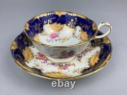 Antique English Bone China 2434 Tea Set Cups Saucers Jug Bowl Coalport Batwing