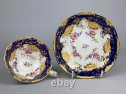 Antique English Bone China 2434 Tea Set Cups Saucers Jug Bowl Coalport Batwing