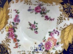 Antique English Bone China 2434 Tea Set Cups Saucers Jug Bowl Coalport Batwing
