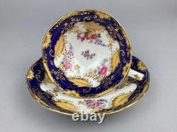 Antique English Bone China 2434 Tea Set Cups Saucers Jug Bowl Coalport Batwing