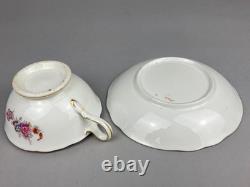 Antique English Bone China 2434 Tea Set Cups Saucers Jug Bowl Coalport Batwing