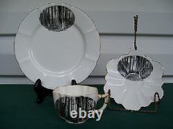 Antique Foley China England 3 Piece Souvenir Tea Set Southern Pines Pinehurst NC