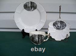 Antique Foley China England 3 Piece Souvenir Tea Set Southern Pines Pinehurst NC