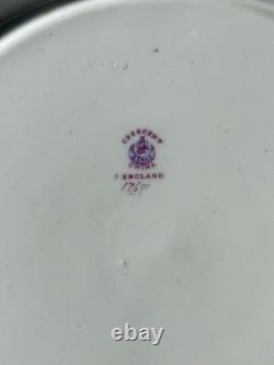 Antique George Jones & Sons England, Crescent China Luncheon Plate Set of Eight