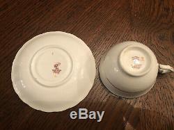 Antique Made In England Assorted Tea Cup & Saucer Set (14 Pc) Fine Bone China