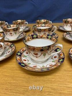 Antique Ornate Colclough (12 Sets) Cups and Saucers Bone China England