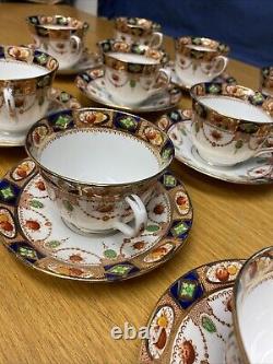 Antique Ornate Colclough (12 Sets) Cups and Saucers Bone China England