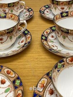 Antique Ornate Colclough (12 Sets) Cups and Saucers Bone China England