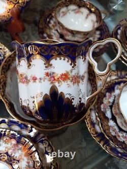 Antique Porcelain Coffee Set STAFFORDSHIRE England