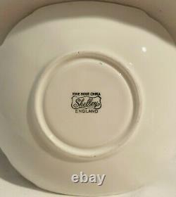 Antique Rare Shelley Dainty Green Daisy China Tea Cup And Saucer Set England