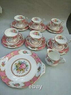 Antique Royal Albert Tea Set Bone China England Lady Carlyle Regd. No. 855022