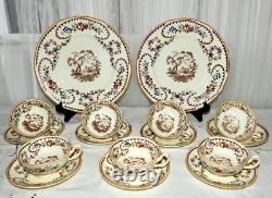 Antique Royal Doulton England BEAUFORT Bone China 16 Pc Set for 7 c. 1935 1960