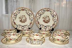 Antique Royal Doulton England BEAUFORT Bone China 16 Pc Set for 7 c. 1935 1960
