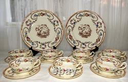 Antique Royal Doulton England BEAUFORT Bone China 16 Pc Set for 7 c. 1935 1960