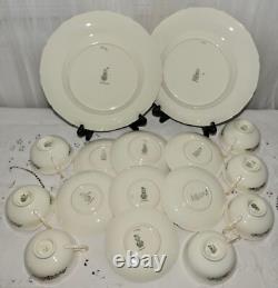 Antique Royal Doulton England BEAUFORT Bone China 16 Pc Set for 7 c. 1935 1960