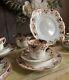 Antique Royal Vale China Longton England Porcelain Tea Set 21 Pcs Dessert Plate