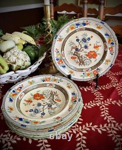 Antique Set 5pc Mason's England Ironstone China Plates/Dishes/Bowl