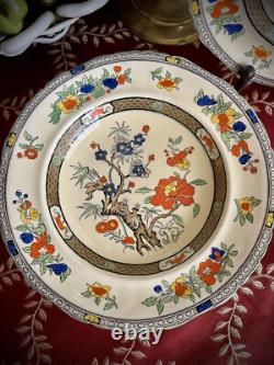Antique Set 5pc Mason's England Ironstone China Plates/Dishes/Bowl