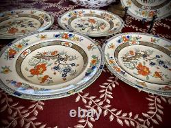 Antique Set 5pc Mason's England Ironstone China Plates/Dishes/Bowl