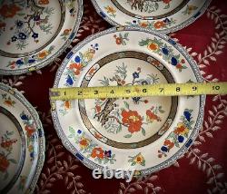 Antique Set 5pc Mason's England Ironstone China Plates/Dishes/Bowl