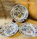 Antique Set Of 3 Davenport Stone China Plate Flying Bird Pattern Mark 1819- 1864