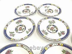 Antique Set Wedgwood England W 1329X Floral Porcelain China Teacups Saucers