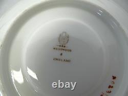 Antique Set Wedgwood England W 1329X Floral Porcelain China Teacups Saucers