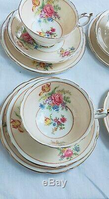 Antique The Paragon China, England Trio Tea set 12 pieces high tea