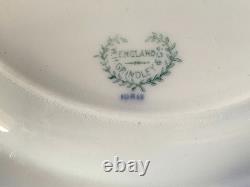 Antique W. H. Grindley China Idris (flow Blue) England Set Of 14 Pieces