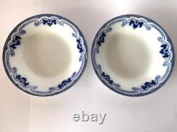 Antique W. H. Grindley China Idris (flow Blue) England Set Of 14 Pieces