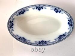 Antique W. H. Grindley China Idris (flow Blue) England Set Of 14 Pieces