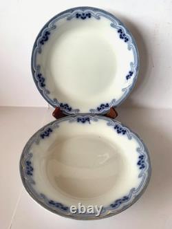Antique W. H. Grindley China Idris (flow Blue) England Set Of 14 Pieces
