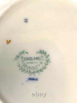 Antique W. H. Grindley China Idris (flow Blue) England Set Of 14 Pieces