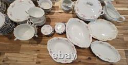 Antique W. H. Grindley England 100-Piece China Dinnerware Set Antique W. H. Grindley England 100-Piece China Dinnerware Set