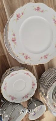 Antique W. H. Grindley England 100-Piece China Dinnerware Set