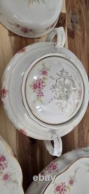Antique W. H. Grindley England 100-Piece China Dinnerware Set