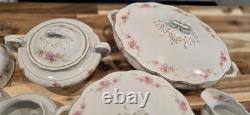 Antique W. H. Grindley England 100-Piece China Dinnerware Set