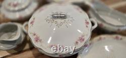 Antique W. H. Grindley England 100-Piece China Dinnerware Set
